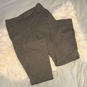 Black and White Houndstooth Pants